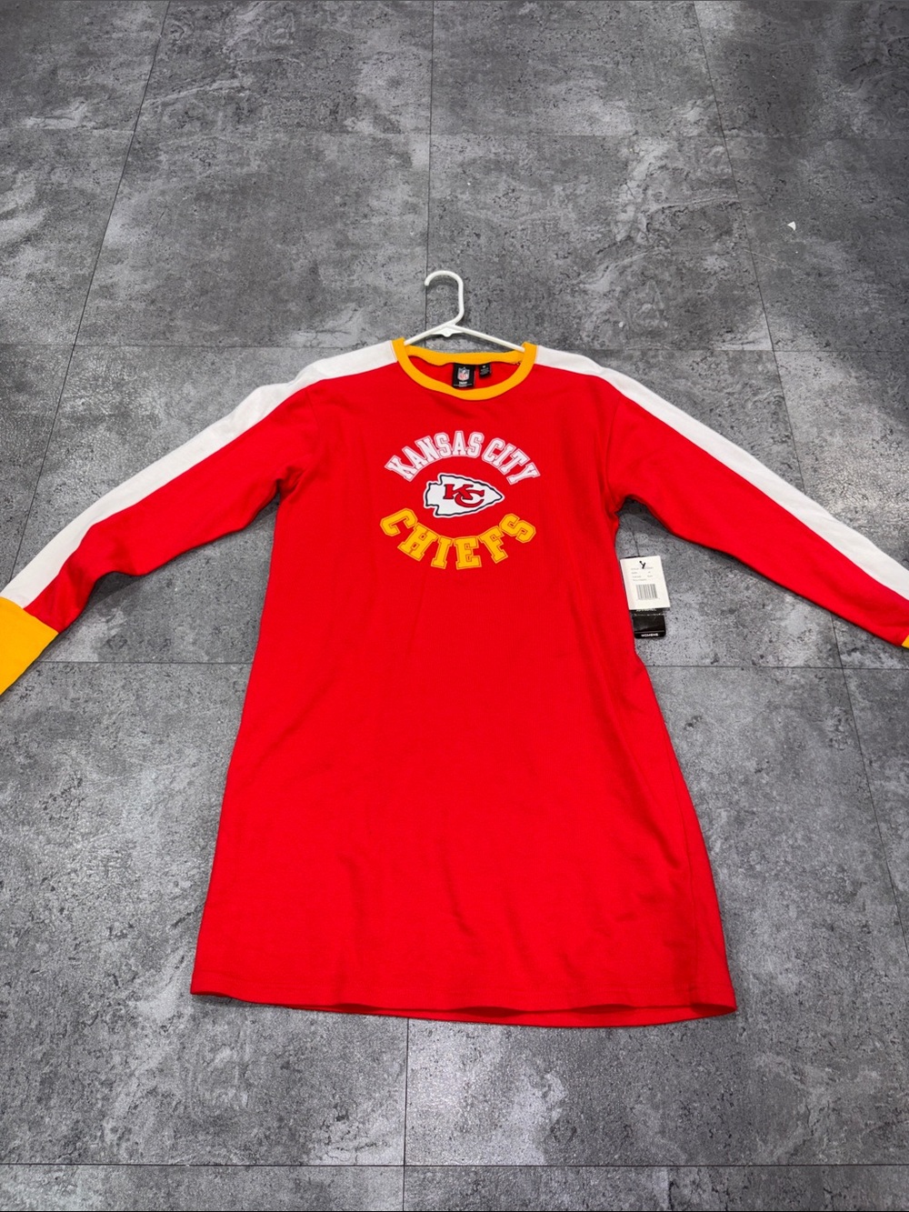 Kansas City Chiefs Sweater Dress Red Long-Sleeve Team Top